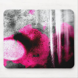 Alfombrilla De Ratón Arte fotográfico abstracto Fuchsia, gris y grano n