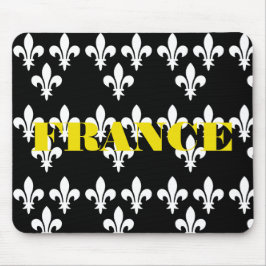 Alfombrilla De Ratón Arte Monocromático de Impresión Heráldica de la Fr