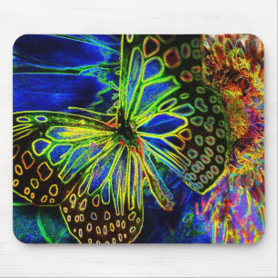 Alfombrilla De Ratón Arte Mousepad de Digitaces de la mariposa
