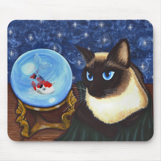 Alfombrilla De Ratón Arte Mousepad de la fortuna de Koi de la bola de (Frente)