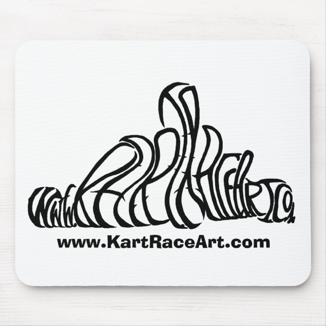 Alfombrilla De Ratón Arte MousePad de la raza de Kart (Frente)