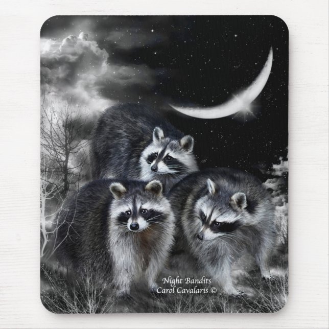 Alfombrilla De Ratón Arte Mousepad de los bandidos de la noche (Frente)