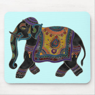 Alfombrilla De Ratón Arte Mousepad del elefante indio
