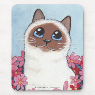 Alfombrilla De Ratón Arte Mousepad del gato de Birman y del gato de las