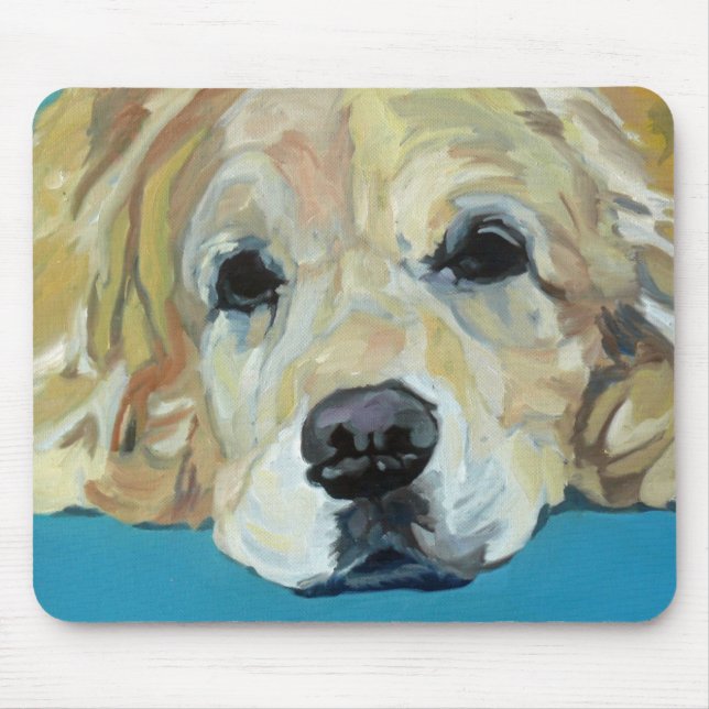 Alfombrilla De Ratón Arte Mousepad del golden retriever (Frente)