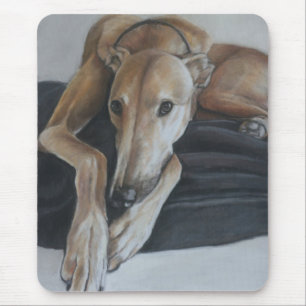 Alfombrilla De Ratón Arte Mousepad del perro del galgo