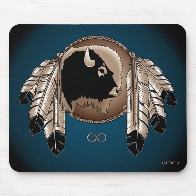 Alfombrilla De Ratón Arte nativo Mousepad de los primeros de las (Frente)