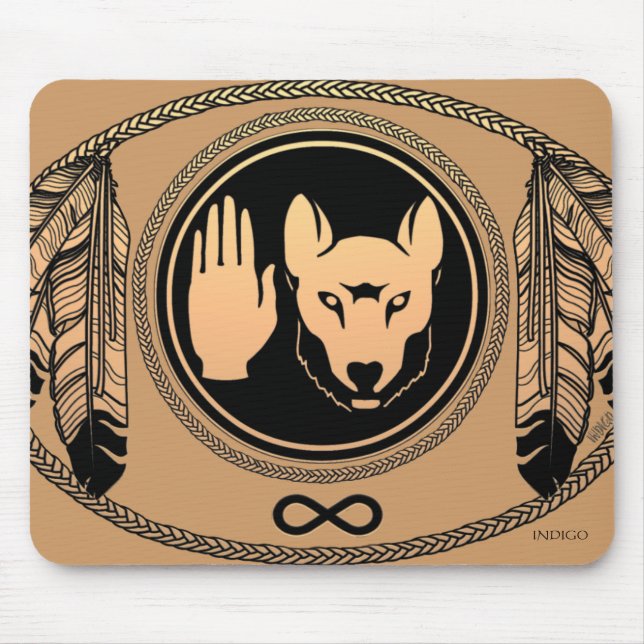 Alfombrilla De Ratón Arte nativo Mousepad de los primeros de las (Frente)