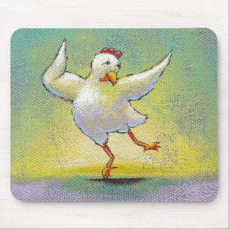 Alfombrilla De Ratón Arte original único de la diversión del pollo de