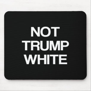 Alfombrilla De Ratón Arte político divertido anti Trump blanco política