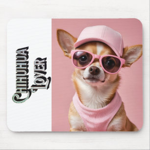 Alfombrilla De Ratón Arte Pop Amante de Chihuahua Adorable
