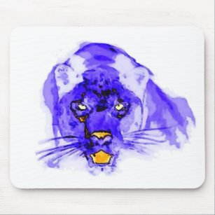 Alfombrilla De Ratón Arte pop azul de Digitaces Jaguar