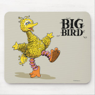 Alfombrilla De Ratón Arte Retro Gran Pájaro