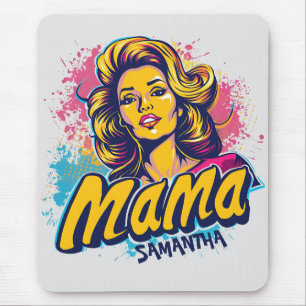 Alfombrilla De Ratón Arte Retro Mama Pop Personalizado (14)