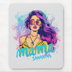 Alfombrilla De Ratón Arte Retro Mama Pop Personalizado (15)