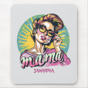Alfombrilla De Ratón Arte Retro Mama Pop Personalizado (16)