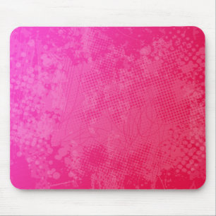 Alfombrilla De Ratón Arte rosado Mousepad del Grunge de la rabia