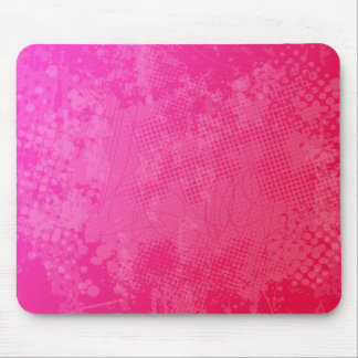 Alfombrilla De Ratón Arte rosado Mousepad del Grunge de la rabia