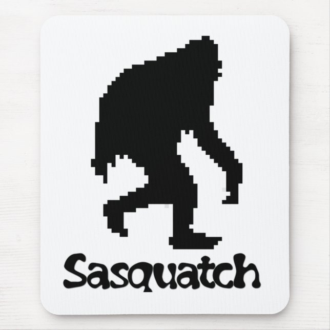 Alfombrilla De Ratón Arte Sasquatch del pixel (Frente)
