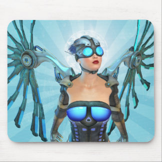 Alfombrilla De Ratón Arte surrealista Mousepad del ángel Mech