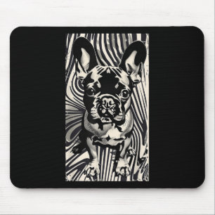 Alfombrilla De Ratón Arte tatuaje Bulldog francés arte Mascota Bulldog 