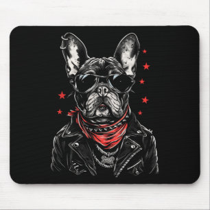 Alfombrilla De Ratón Arte tatuaje Bulldog francés Bulldog francés perro