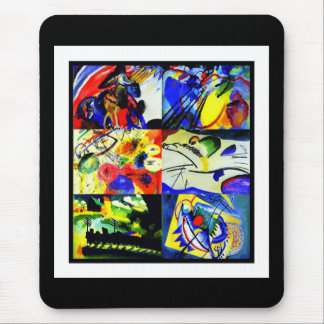 Alfombrilla de ratón arte vintage Kandinsky Collag