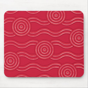 Alfombrilla De Ratón Arte waratah aborigen