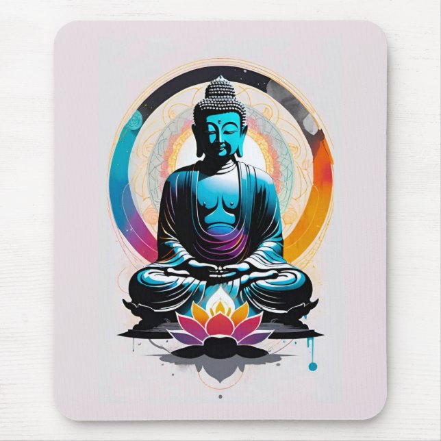 Alfombrilla De Ratón Arte Zen Buda  (Frente)