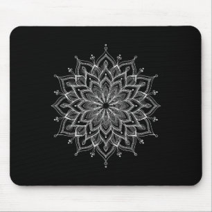 Alfombrilla De Ratón Arte Zen Mandala Loto Boho Buddha Botánico Suculen