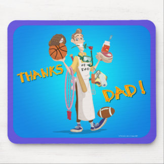 Alfombrilla De Ratón Artes imaginarios Design_THANKS_DAD_mousepad