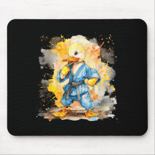 Alfombrilla De Ratón Artes Marciales Acuarela Pato Taekwondo Mma Judo