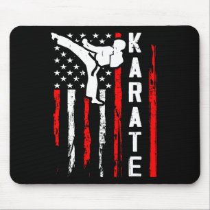 Alfombrilla De Ratón Artes marciales de Karate patriótico Bandera Cintu