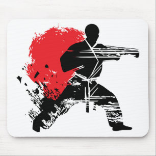 Alfombrilla De Ratón Artes marciales Karate Combatiendo