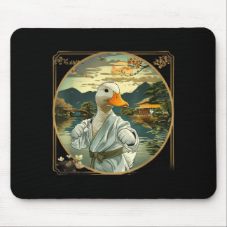 Alfombrilla De Ratón Artes Marciales Karate Pato Jardín Atardecer Mma