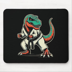 Alfombrilla De Ratón Artes Marciales Karate Taekwondo Dinosaurio T-rex