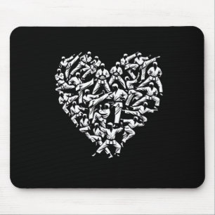 Alfombrilla De Ratón Artes Marciales Para La Lucha De Karate - Corazón 