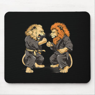 Alfombrilla De Ratón Artes Marciales Taekwondo León Mma Kickboxing Kung