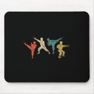 Alfombrilla De Ratón Artes Marciales Vintage Niños Y Adultos Karate Shi