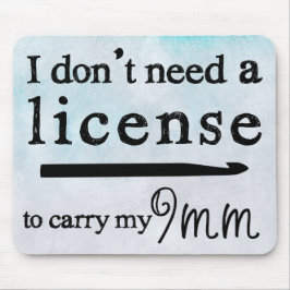 Alfombrilla De Ratón Artesanías de licencia Crochet Hook