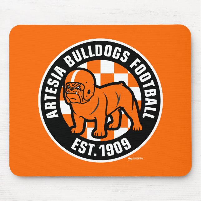 Alfombrilla De Ratón Artesia Bulldog Fútbol Este. 1909 Mousepad (Frente)