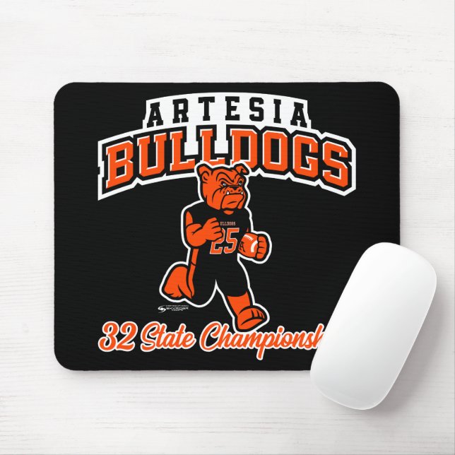 Alfombrilla De Ratón Artesia Bulldog Touchdown Mouse Pad (Con ratón)