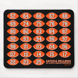 Alfombrilla De Ratón Artesia Bulldogs Football State Champs Mousepad
