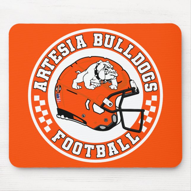 Alfombrilla De Ratón Artesia Bulldogs Helmet Roundel Mouse Pad (Frente)