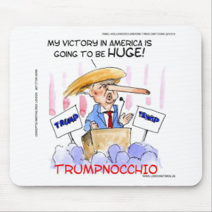Alfombrilla De Ratón Artículos divertidos de Trumpnocchio Donald Trump