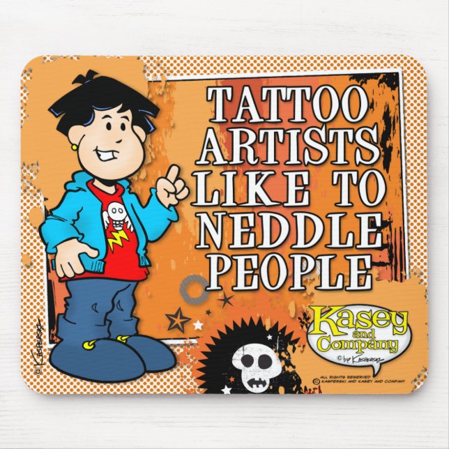 Alfombrilla De Ratón Artista del tatuaje (Frente)