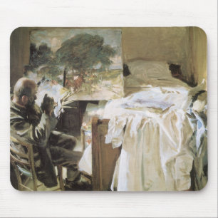 Alfombrilla De Ratón Artista en su estudio de John Singer Sargent