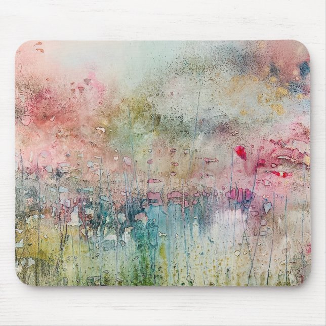 Alfombrilla De Ratón Artistic Alcohol Ink Abstract Landscape Mousepad  (Frente)