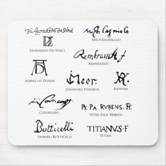 Alfombrilla De Ratón artists-signatures-No5-classical-artists