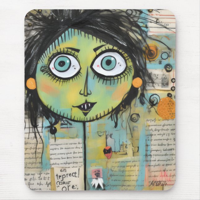Alfombrilla De Ratón ArtLady 15 Encantadora y angustiada (Frente)